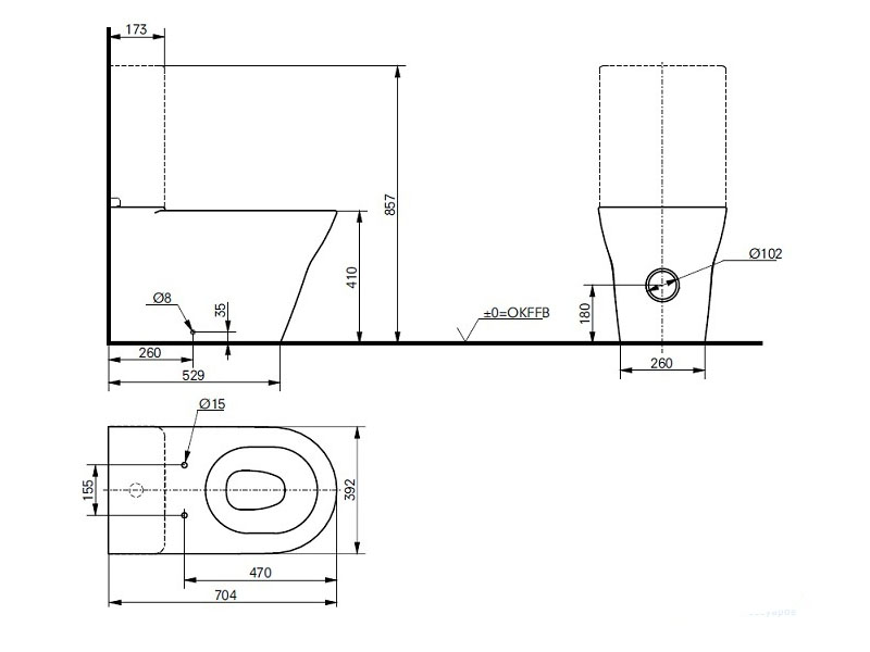 Моноблок TOTO MH CW161Y ФОТО