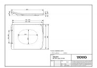 Сиденье для унитаза с плавным опусканием TOTO SP TC512AW схема 2