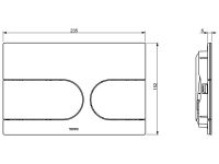 Клавиша смыва TOTO NEOREST WX2 MB177EM#S схема 2 Клавиша смыва TOTO NEOREST WX2 MB177EM#S схема 2