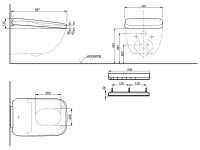 Сиденье-биде с дистанционным управлением TOTO NEOREST WX2 TCF95280GEU схема 2 Сиденье-биде с дистанционным управлением TOTO NEOREST WX2 TCF95280GEU схема 2