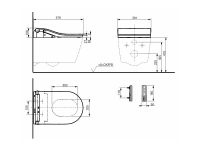 Сиденье-биде с дистанционным управлением TOTO RW TCF801CG#NW1 схема 2 Сиденье-биде с дистанционным управлением TOTO RW TCF801CG#NW1 схема 2
