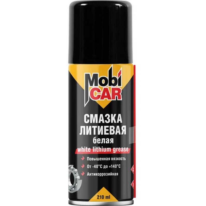 MobiCAR Смазка литиевая повышенной вязкости антикоррозийная, объем 210мл.