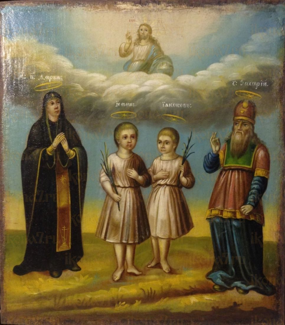 Икона Иаков и Иоанн Менюжские (рукописная)