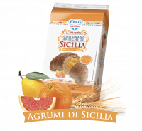 Круассаны с цитрусовым кремом Dolce Sicilia (6 шт по 50 г) 300 г, Cornetti con grani antichi di Sicilia farciti con crema agli agrumi di Sicilia 300 g