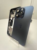 Apple iPhone корпус 15 Pro в сборе со шлейфами, стеклом камеры оригинал с разбора (снятый) идеал синий