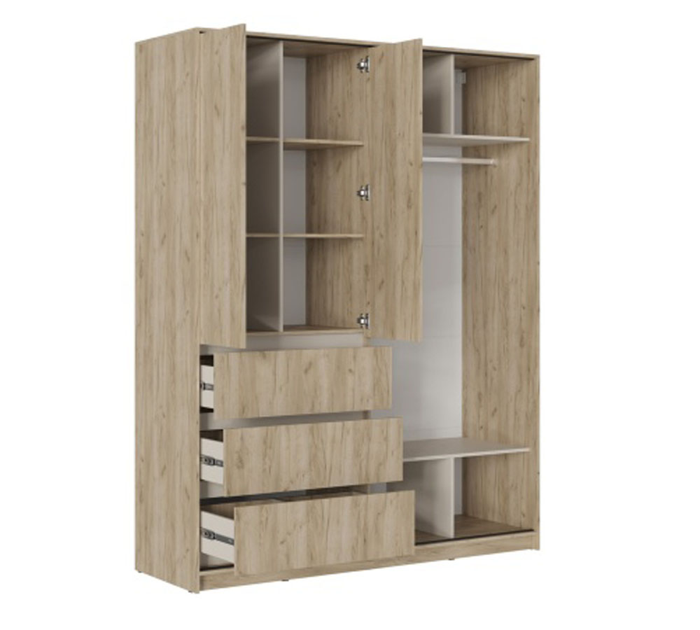 БОХО ШК-006 1,8м (Шкаф-купе 2-ств с ящиками)