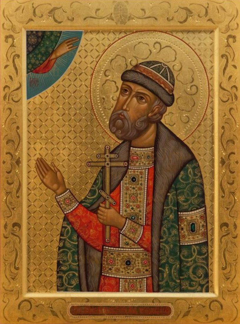 Икона святого Игоря: Символ веры и мученичества (рукописная)