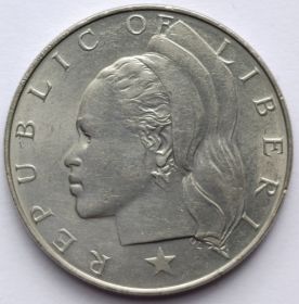 1 доллар  Либерия 1966