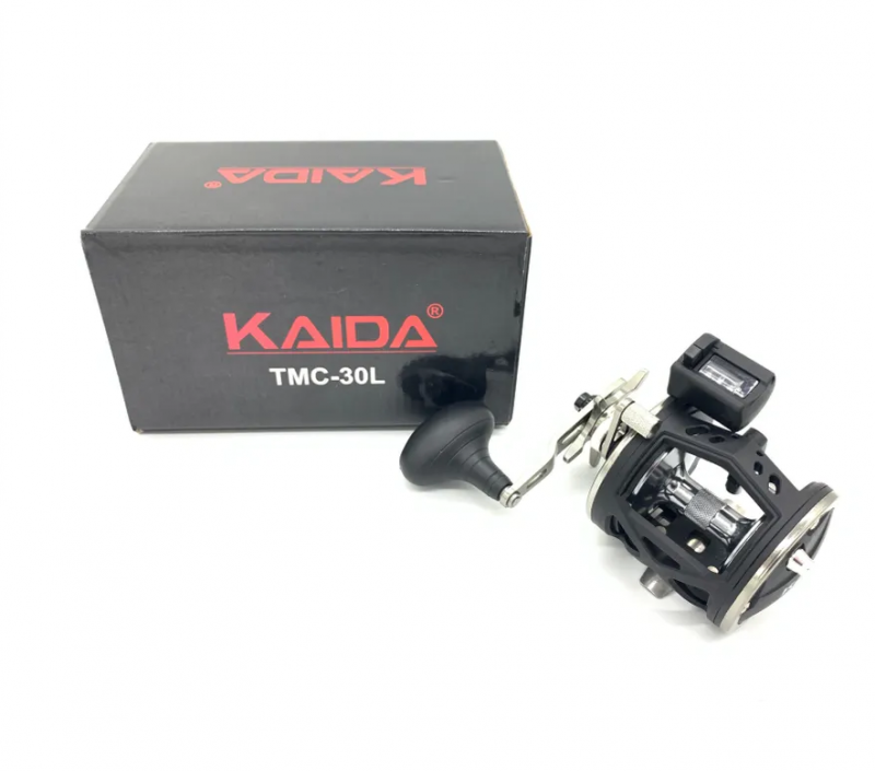 Катушка мультипликаторная KAIDA TMC-30R (L), со счётчиком