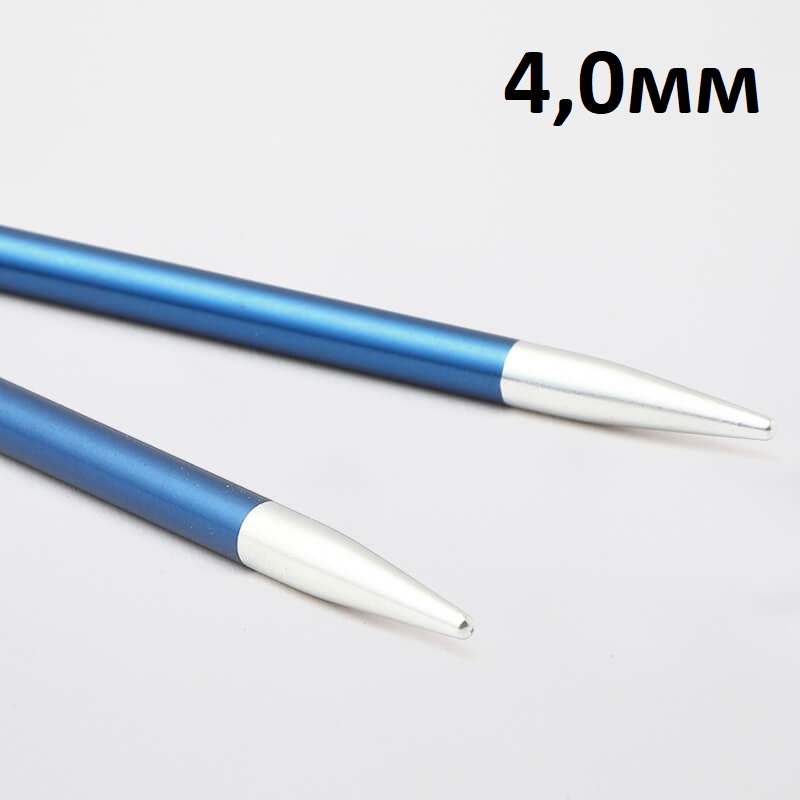 Спицы съемные для вязания Knit Pro Zing стандартные (для длины тросика 28-126см), алюминий