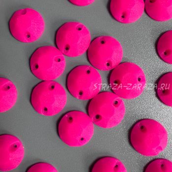 Матовые Пластиковые Пришивные Стразы Fuchsia Сириус 10 мм