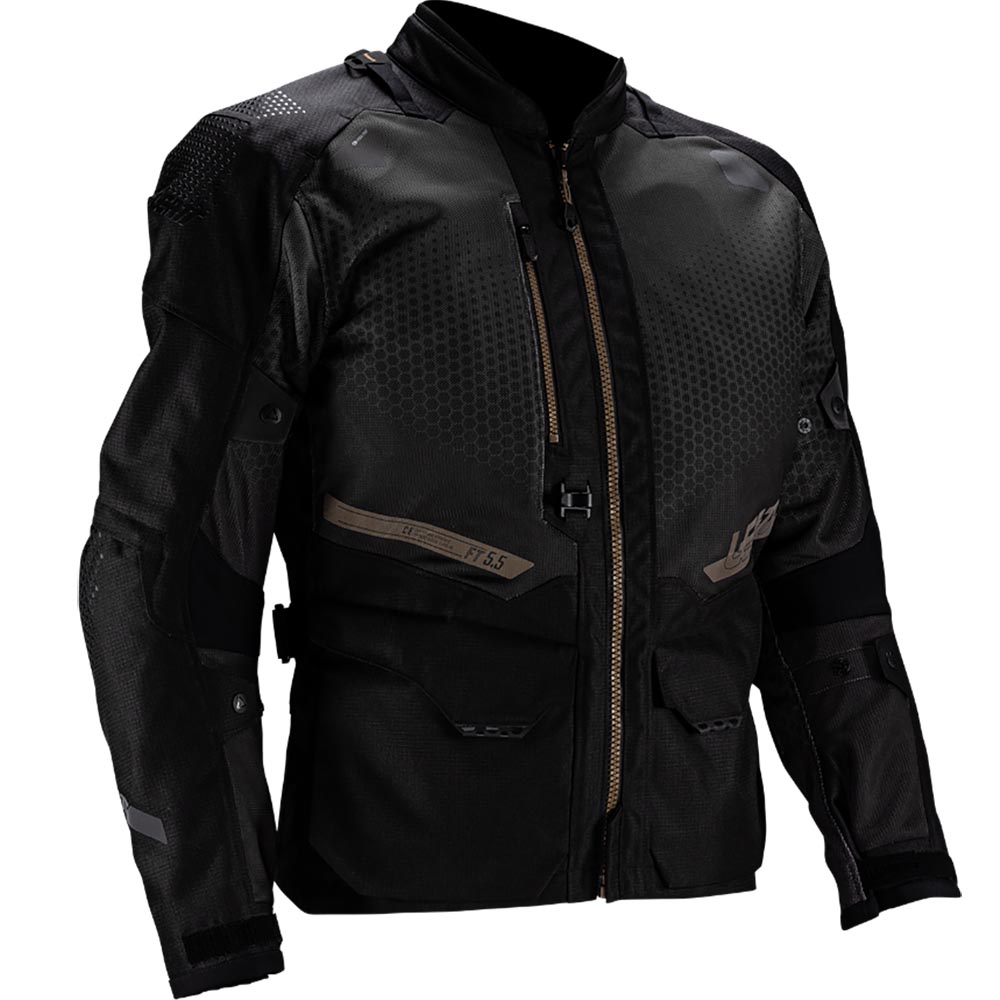 Leatt ADV FlowTour 5.5 Stealth (2025) мотокуртка для мототуризма и путешествий