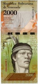 Венесуэла 2000 боливаров 2016
