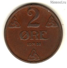 Норвегия 2 эре 1951