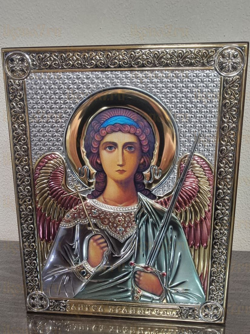 Ангел Хранитель цветная эмаль (14х18)