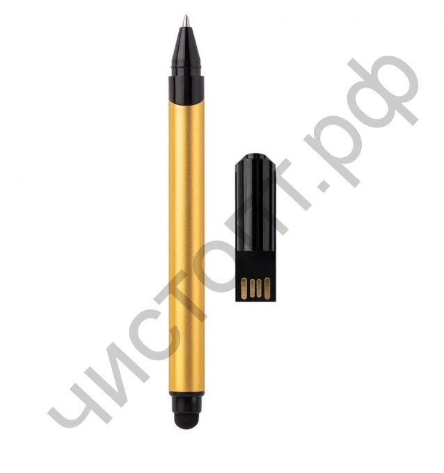 флэш-карта Smartbuy 32GB ручка-флэшка-стилус, золотистая, в пакет. (SB032GB2BTSG)