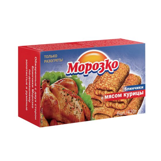 Блинчики «Морозко» с мясом Курицы 420г/ Россия