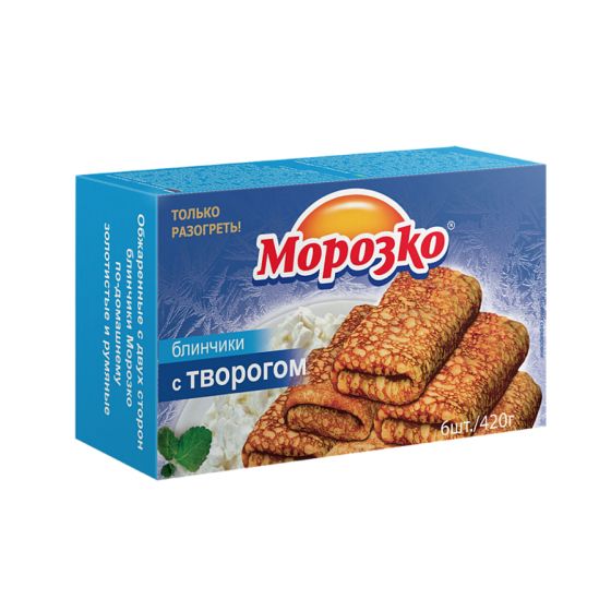 Блинчики «Морозко» с Творогом 420г/ Россия