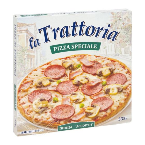 Пицца «La Trattoria» Ассорти 335г/ «Морозко»