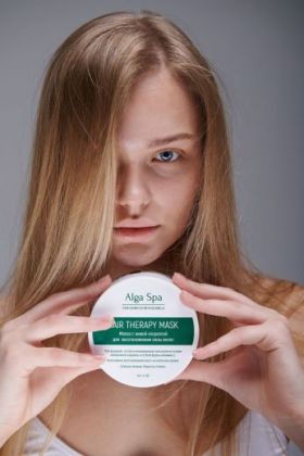 Alga Spa - Маска для восстановления силы волос с живой хлореллой. 300 мл