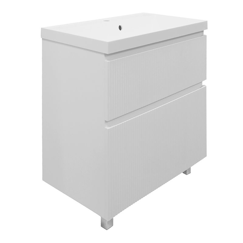 Комплект Azario Тумба Viola 80/2Н напольная БЕЛЫЙ МАТОВЫЙ под раковину Астория 80 CS00097140