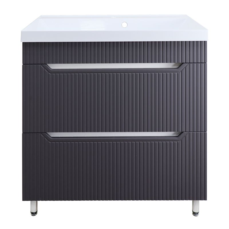 Комплект Тумба Loranto HARMONIA 80/2Н ГРАФИТ 800х870х450 напольная с раковиной АСТОРИЯ 80 CS00096995