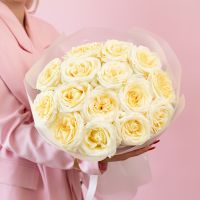 Пионовидная роза 15 шт