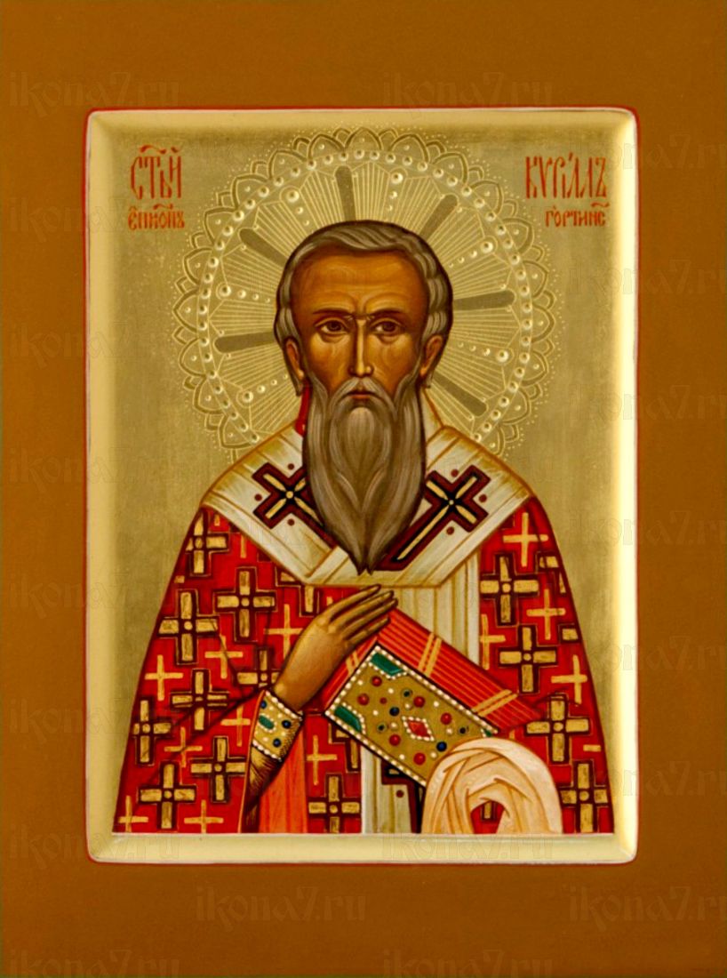 Икона Кирилл Гортинский (рукописная)