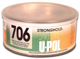 U-Pol PLAST X 6 Шпатлевка  с повышенной адгезией для пластика, 600мл.