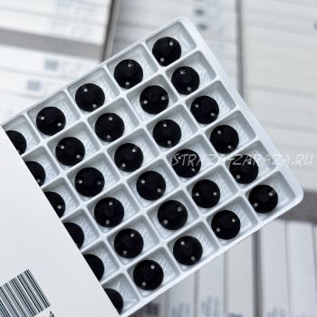 Матовые Пластиковые Пришивные Стразы Jet Сириус 10 мм