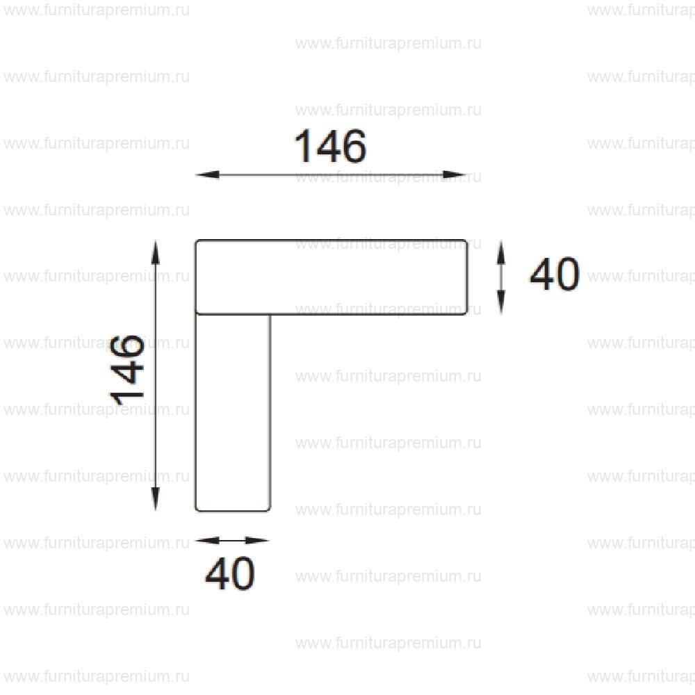 Ручка на планке DND Due PS (Martinelli)