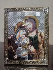Икона Святое Семейство  цветная эмаль  14х18 см