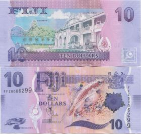 Фиджи 10 долларов 2012 год UNC