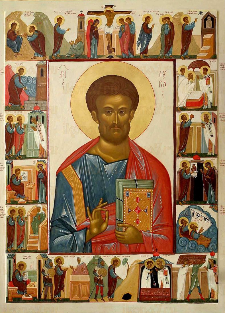 Икона Апостола Луки: Символ Сострадания и Милосердия (рукописная)