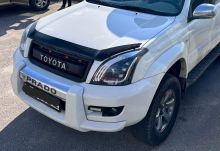 Решётка радиатора с LED огнями на Прадо 120