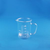 Стакан лабораторный со стеклянной ручкой 5drops В-1-250, 250 мл, стекло Boro 3.3, градуированный