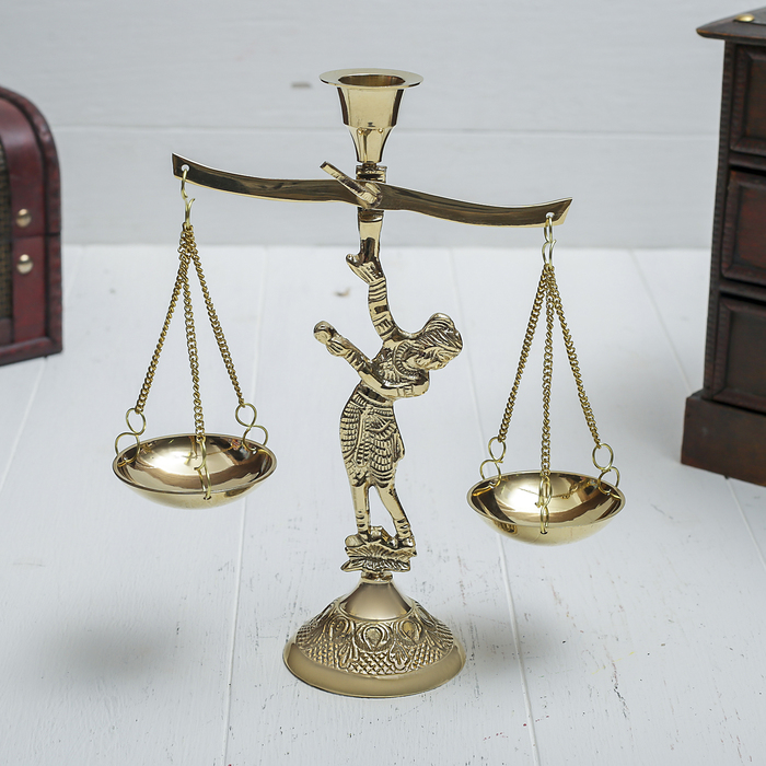 Подсвечник, 6?6?16 см, латунь