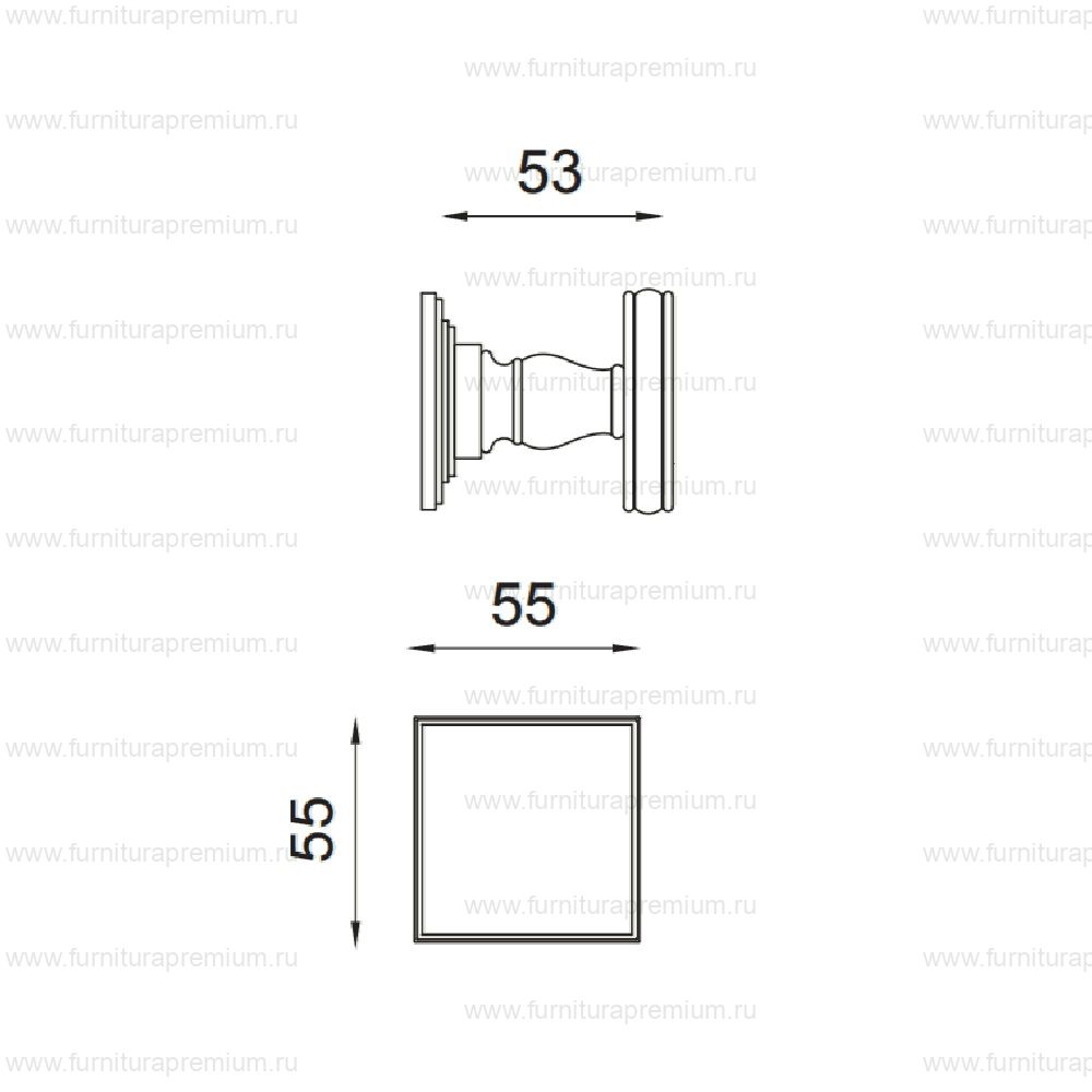 Ручка-кноб DND Lucrezia LT35 (Martinelli)