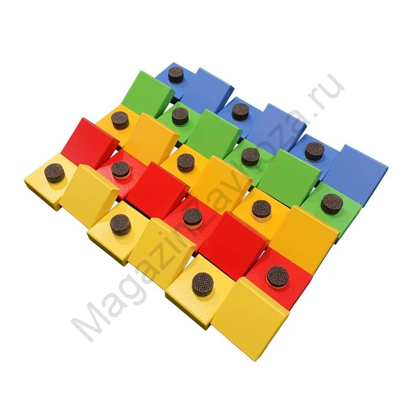 Фишки квадратные 30 штук для стойки зонирования МОЗАИКА
