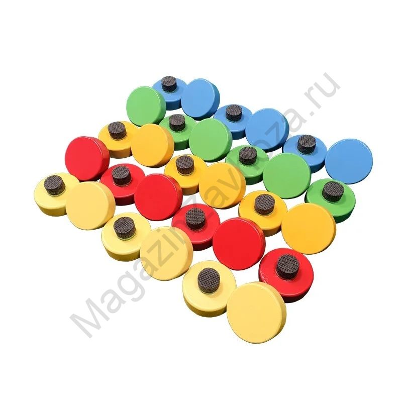 Фишки круглые 30 штук для стойки зонирования МОЗАИКА