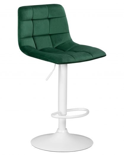 Стул барный DOBRIN TAILOR WHITE (зеленый велюр (MJ9-88))