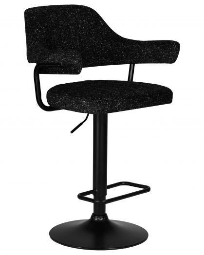 Стул барный DOBRIN CHARLY BLACK (черный твид (LEO18))
