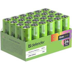 батарейка DEFENDER AA Ecoline box24 LR6 24/480