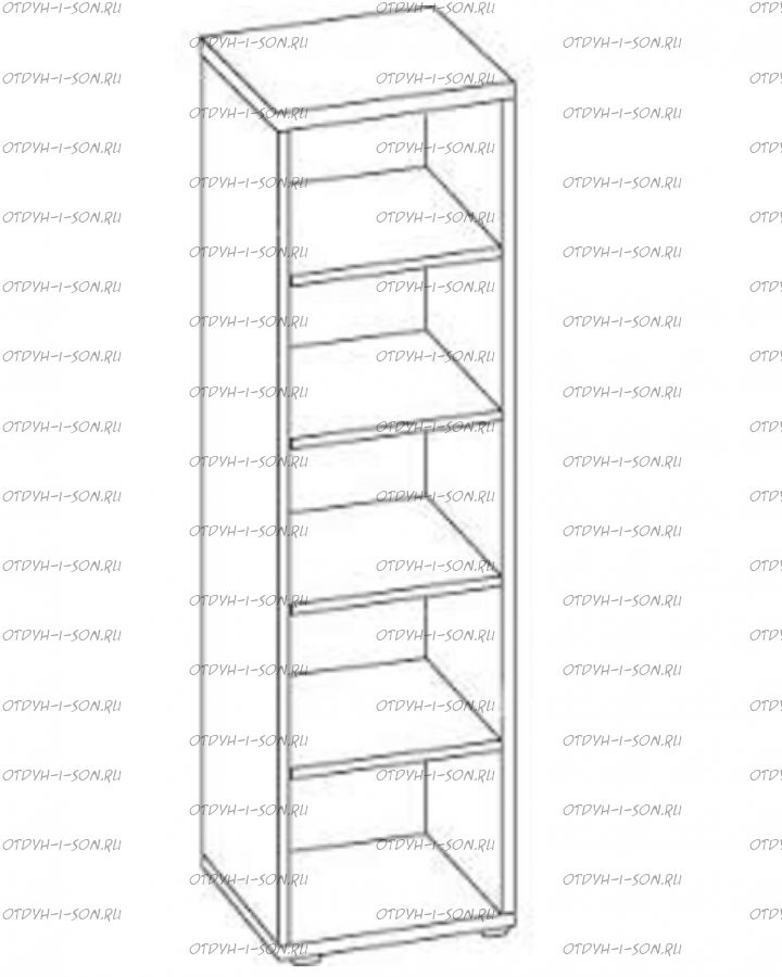 Стеллаж Нордик Рома (30х33х230)