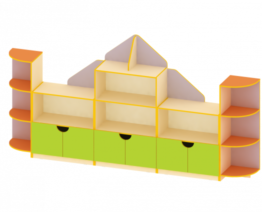 Стеллаж для игрушек СТ-АД-15