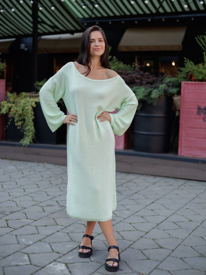 Платье Ondata вязаное мятное