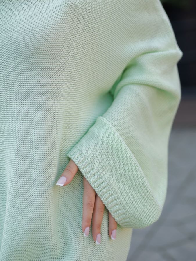 Платье Ondata вязаное мятное