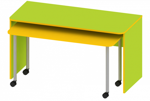 Комплект. Столы детские на поворотных колесных опорах