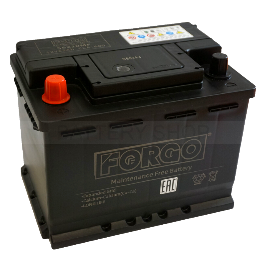 Forgo 62 Ач 600 A прям. пол. 56220MF