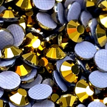 A1 Стразы ГОРЯЧЕЙ Фиксации Gold SS16